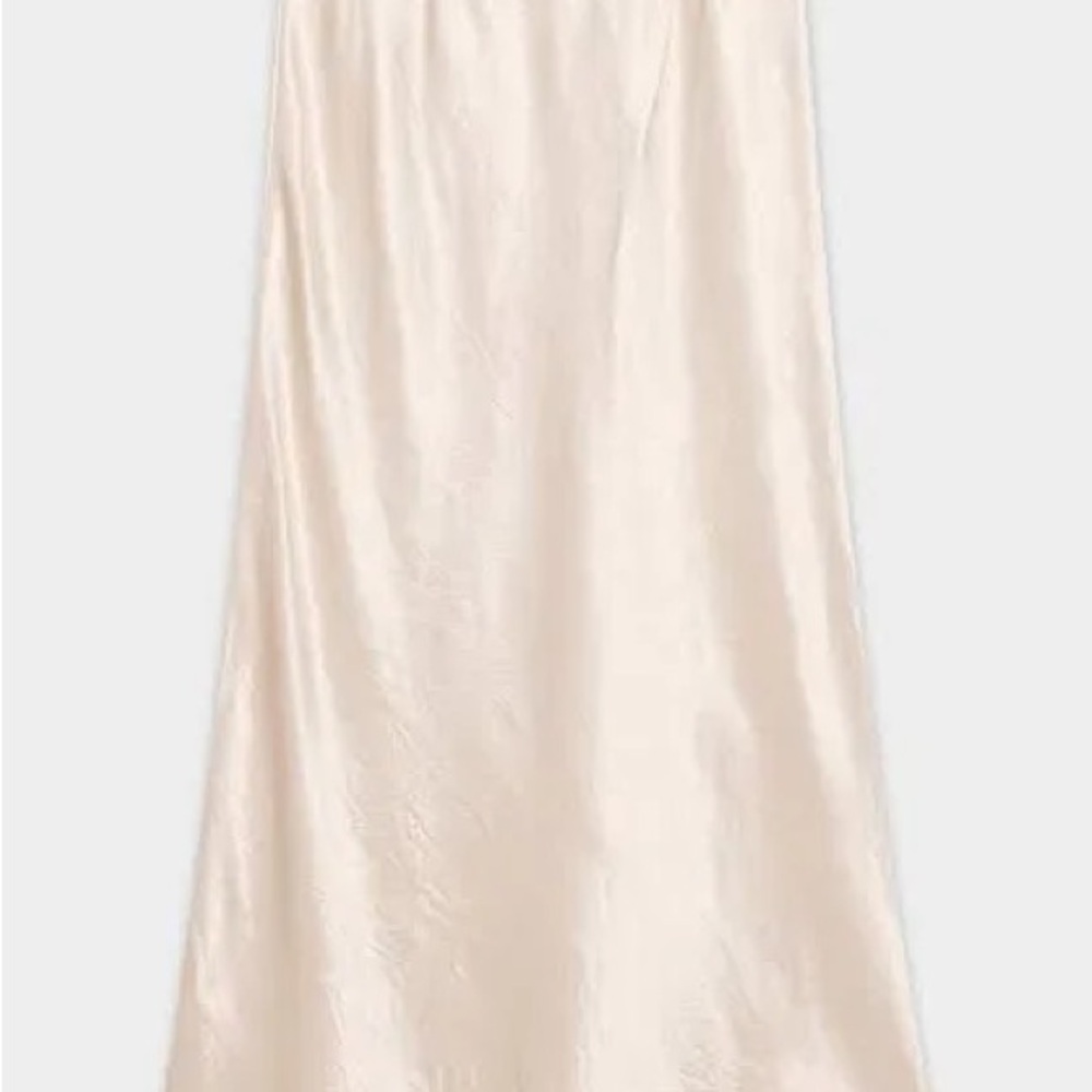 Aritzia Cream Midi Skirt